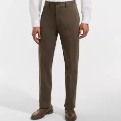 Men's No Iron Traditional Fit Plain Front Chino Pant