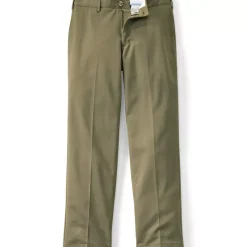 Men's No Iron Traditional Fit Plain Front Chino Pant