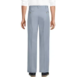 Men's No Iron Traditional Fit Plain Front Chino Pant