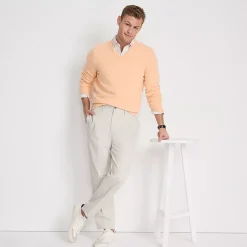 Men's No Iron Traditional Fit Plain Front Chino Pant