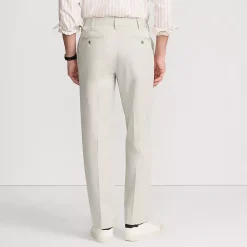 Men's No Iron Traditional Fit Plain Front Chino Pant