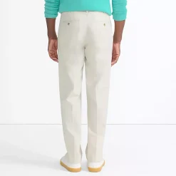 Men's No Iron Traditional Fit Pleated Front Chino Pant