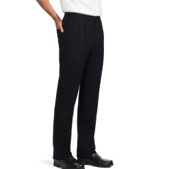 Men's No Iron Traditional Fit Pleated Front Chino Pant