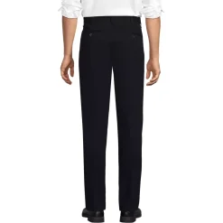 Men's No Iron Traditional Fit Pleated Front Chino Pant