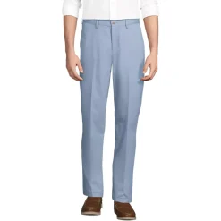 Men's No Iron Traditional Fit Plain Front Chino Pant