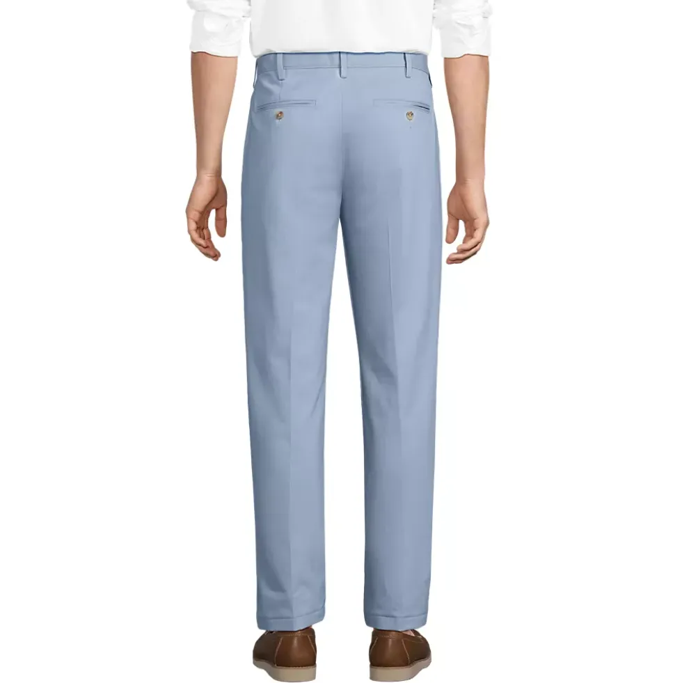 Men's No Iron Traditional Fit Plain Front Chino Pant