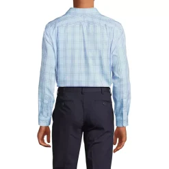 Men's Pattern No Iron Supima Pinpoint Straight Collar Dress Shirt
