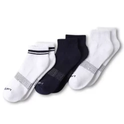 Men's Performance Half Cushion Quarter Crew Socks 3 Pack