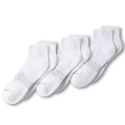 Men's Performance Half Cushion Quarter Crew Socks 3 Pack
