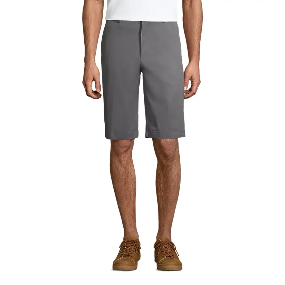 Men's 11" Plain Front Blend Chino Shorts