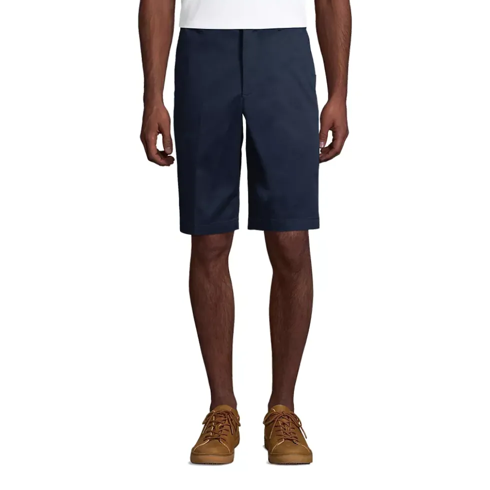 Men's 11" Plain Front Blend Chino Shorts