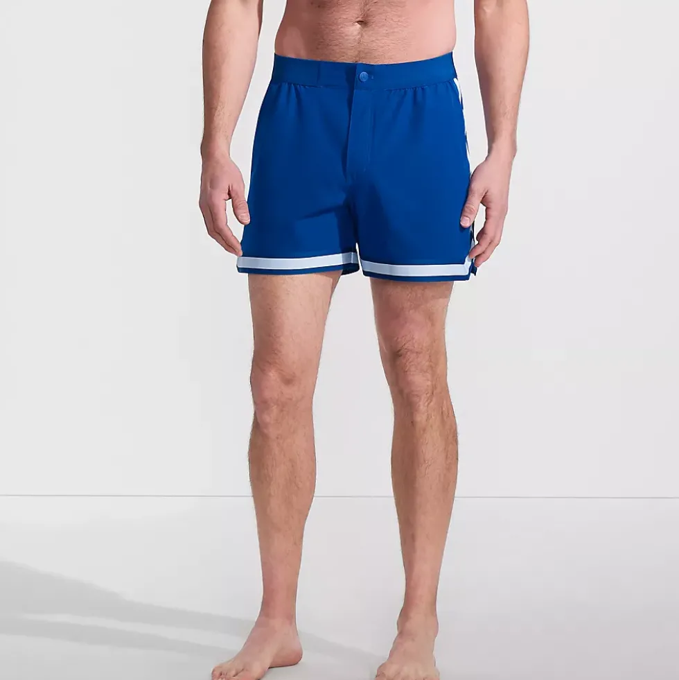 Men's 5" Quick Dry Striped Pull on Board Short