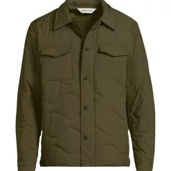 Men's Quilted Insulated Shirt Jacket