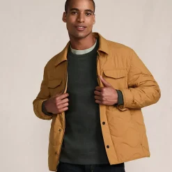 Men's Quilted Insulated Shirt Jacket