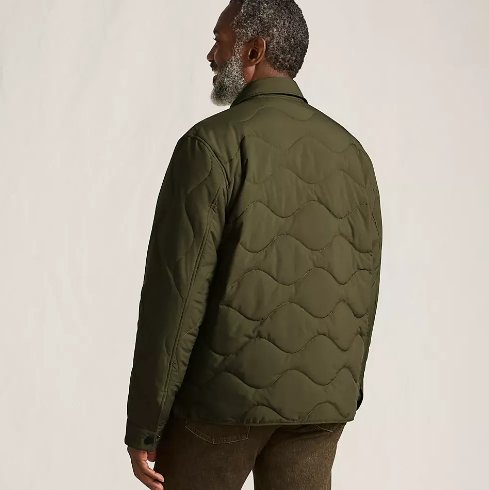 Men's Quilted Insulated Shirt Jacket