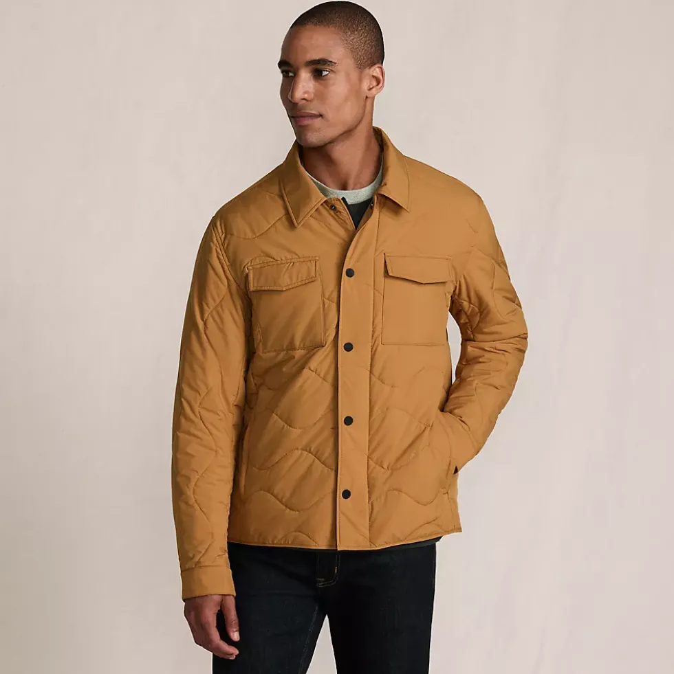 Men's Quilted Insulated Shirt Jacket