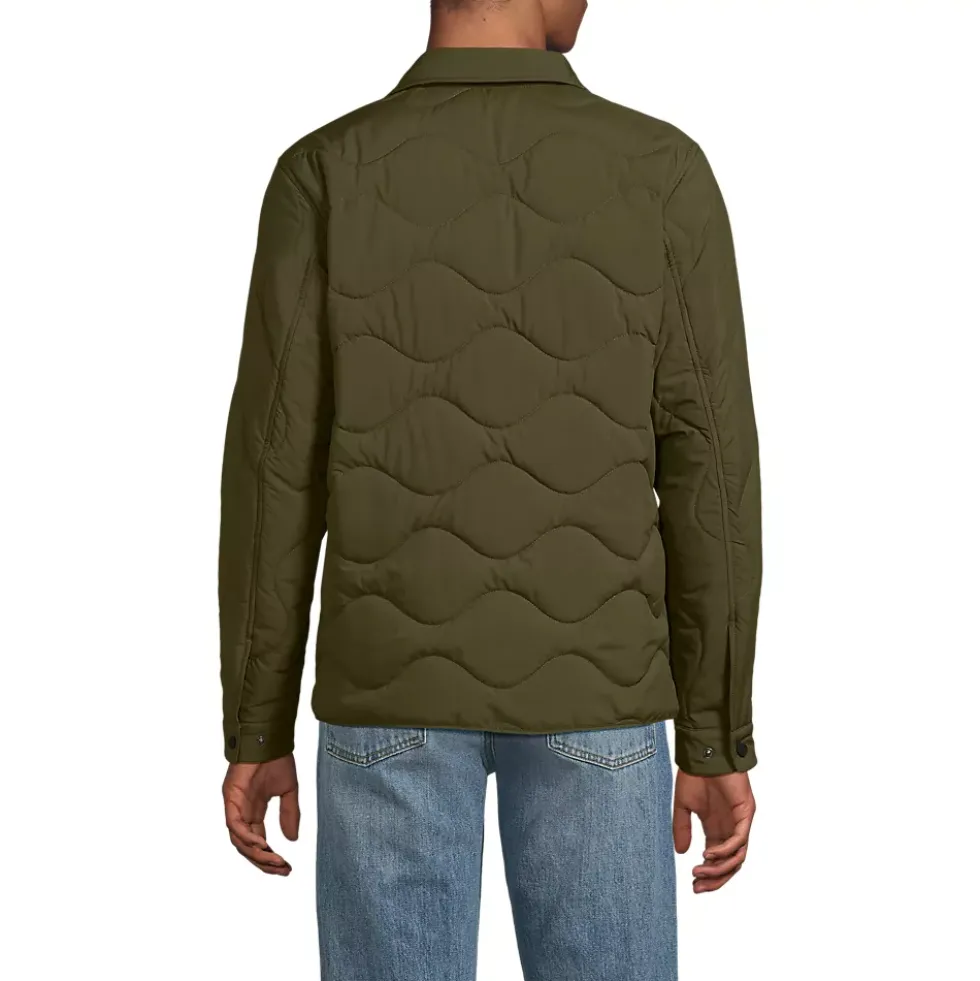 Men's Quilted Insulated Shirt Jacket