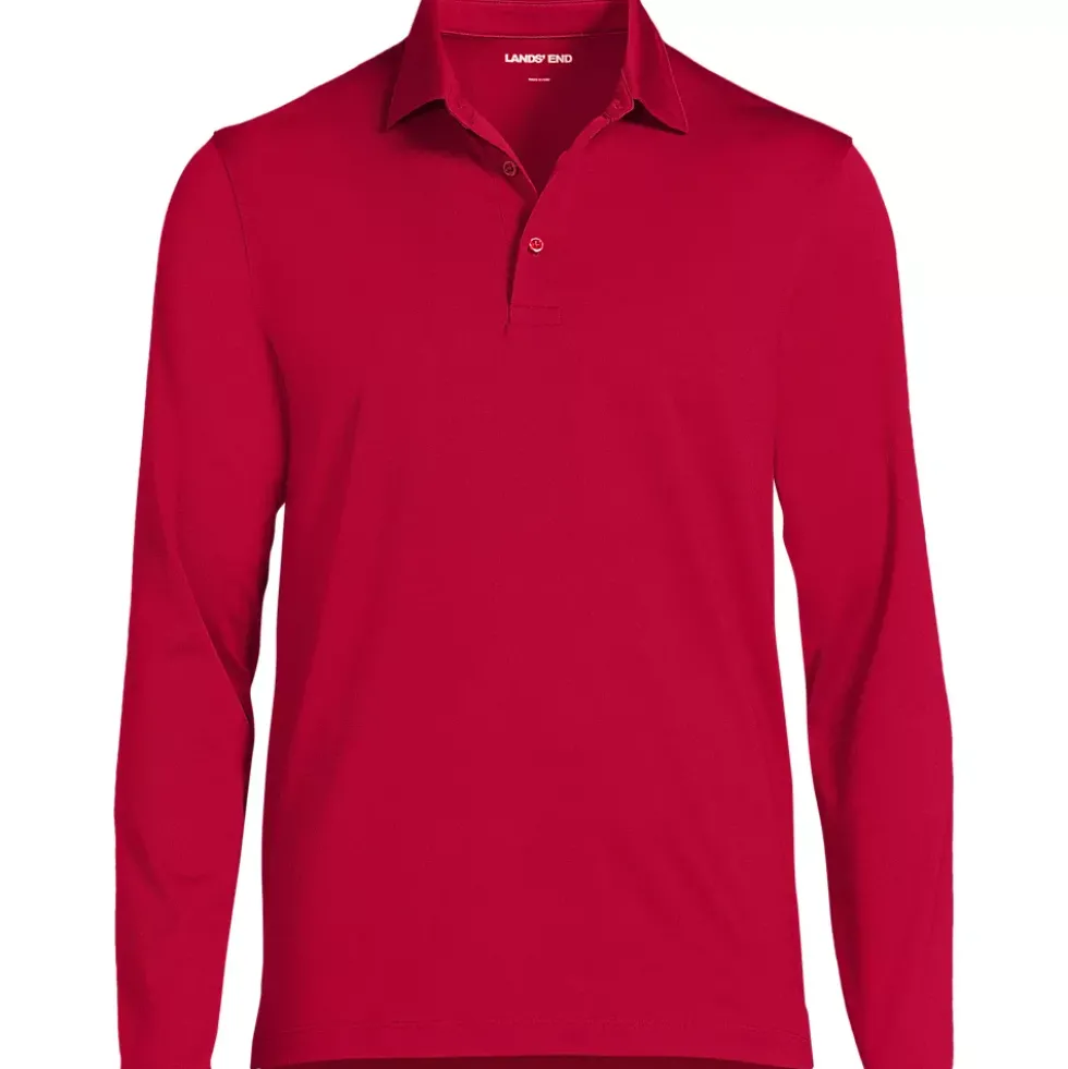 Men's Rapid Dry Long Sleeve Modern Fit Polo