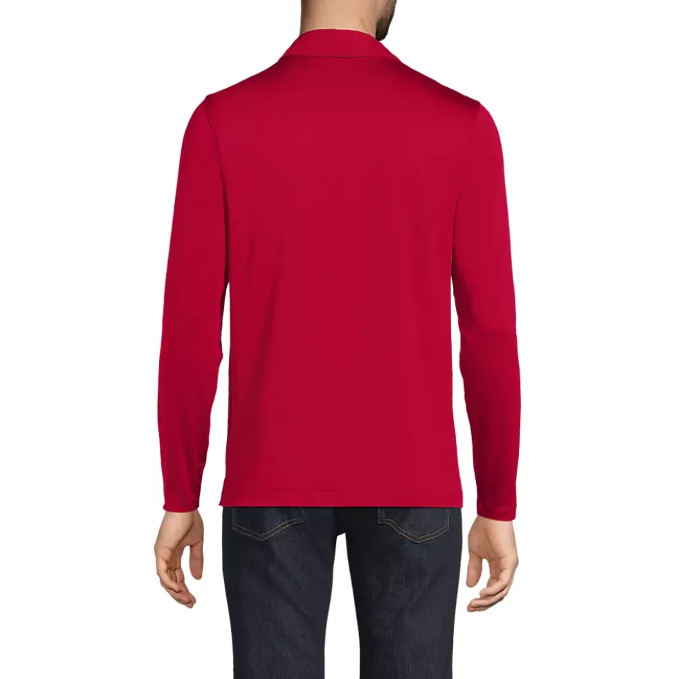 Men's Rapid Dry Long Sleeve Modern Fit Polo