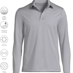 Men's Rapid Dry Long Sleeve Modern Fit Polo