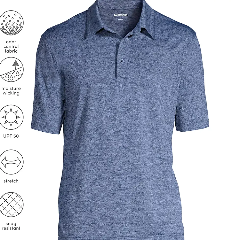 Men's Rapid Dry Space Dye Polo Shirt