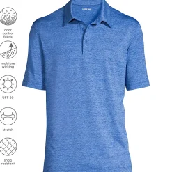 Men's Rapid Dry Space Dye Polo Shirt