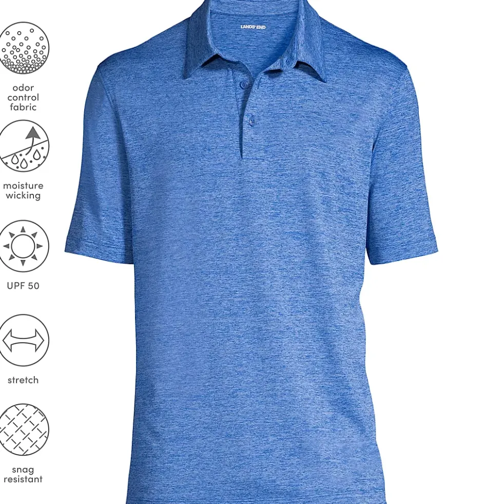 Men's Rapid Dry Space Dye Polo Shirt