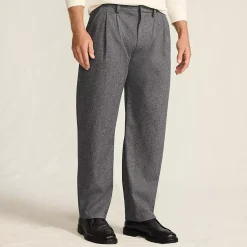 Men's Relaxed Fit Pleated Dress Pants