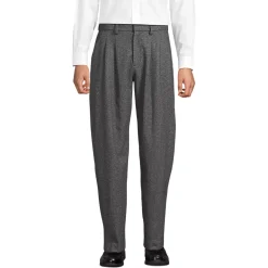 Men's Relaxed Fit Pleated Dress Pants