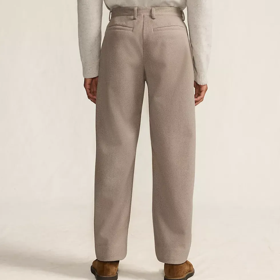 Men's Relaxed Fit Pleated Dress Pants