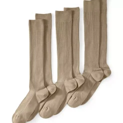 Men's Seamless Toe Over the Calf Rib Dress Socks 3-pack