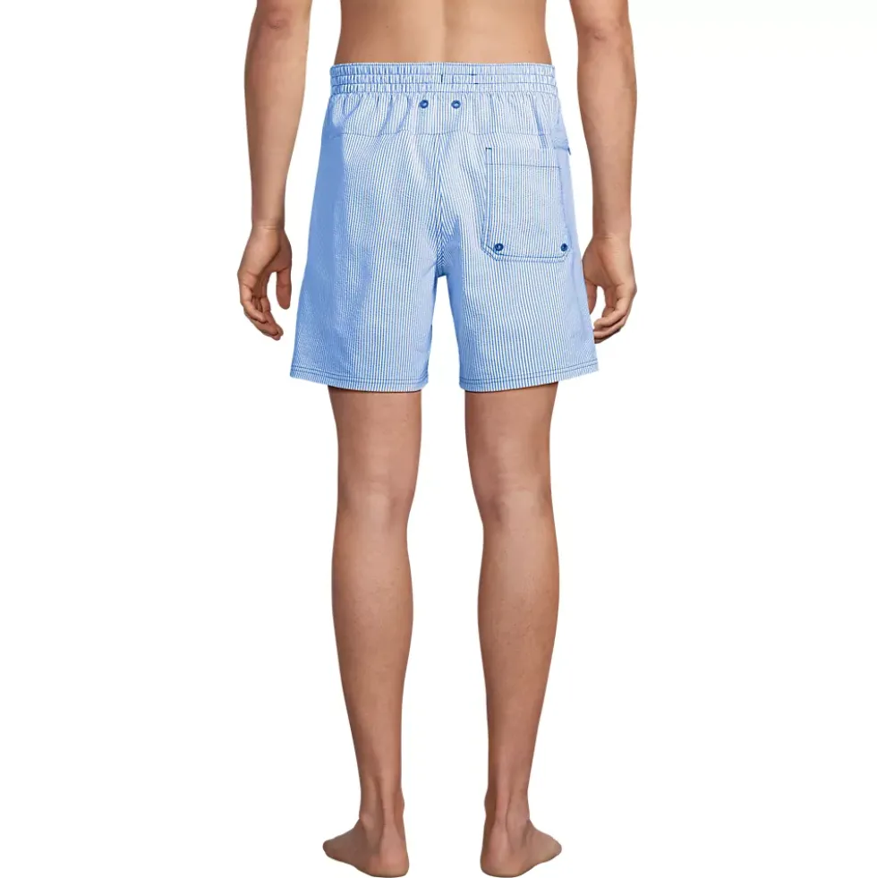 Mens 7" Seersucker Volley with Hydroliner Swim Trunk