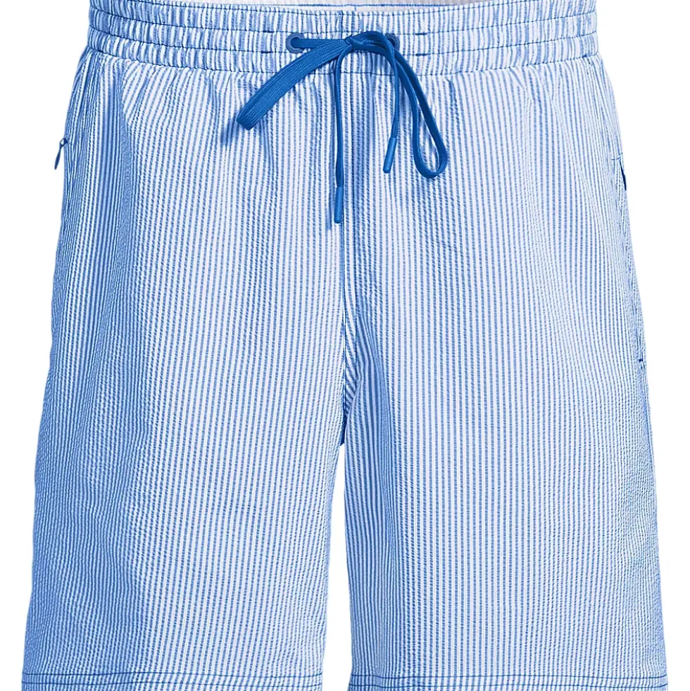 Mens 7" Seersucker Volley with Hydroliner Swim Trunk