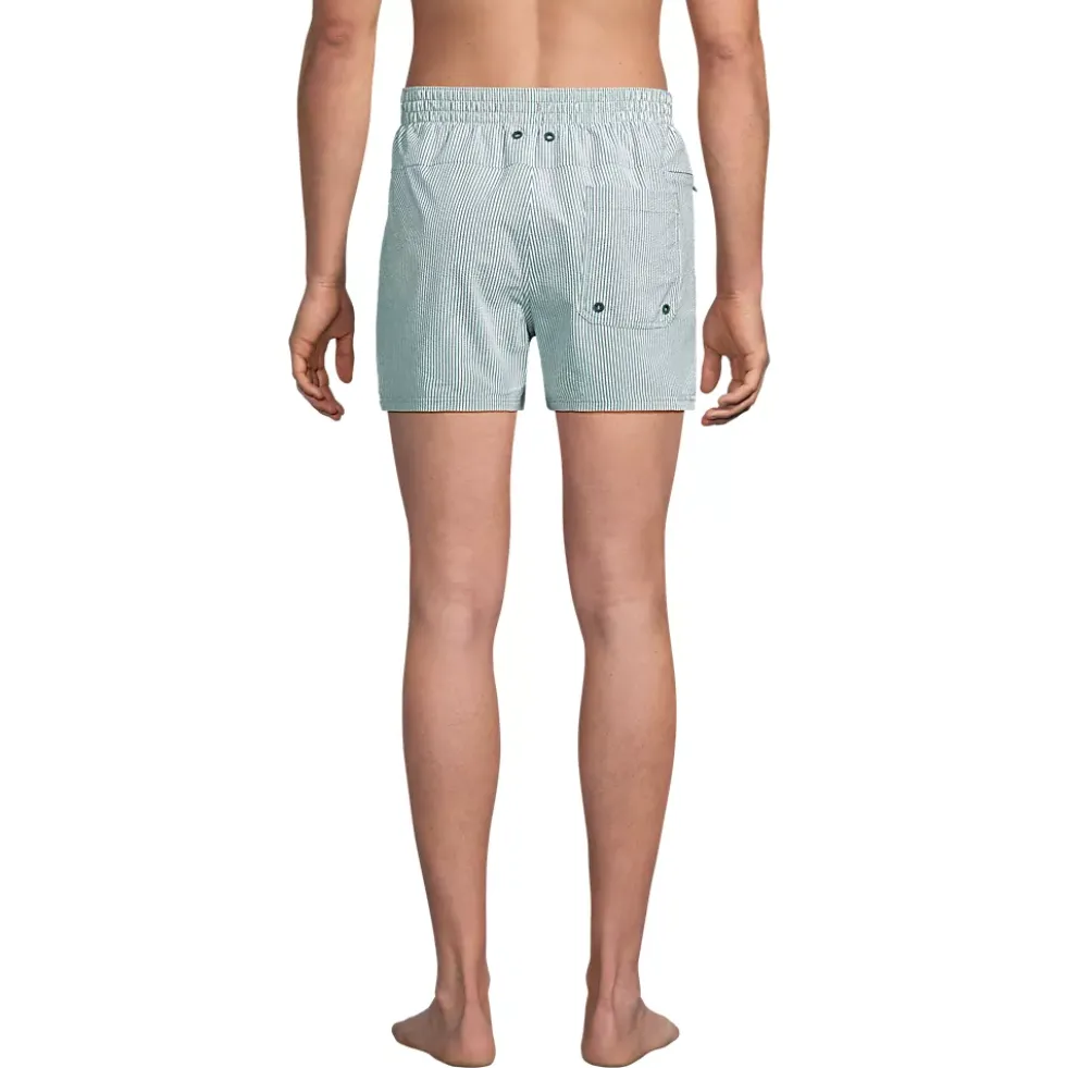 Mens 5" Seersucker Volley with Hydroliner Swim Trunk