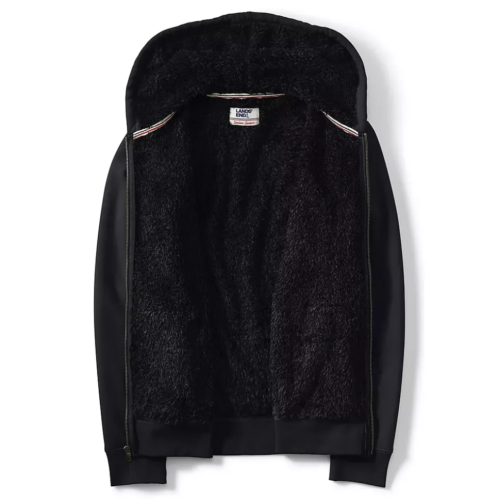 Men's Serious Sweats Full Zip Sherpa Fleece Hoodie