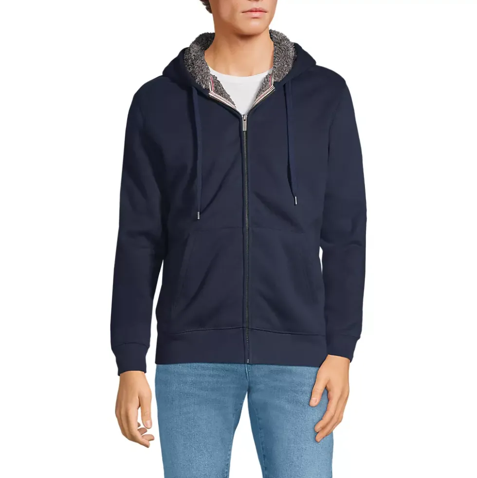 Men's Serious Sweats Full Zip Sherpa Fleece Hoodie