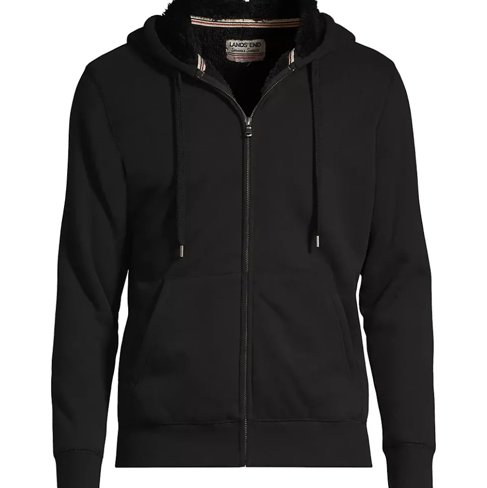 Men's Serious Sweats Full Zip Sherpa Fleece Hoodie