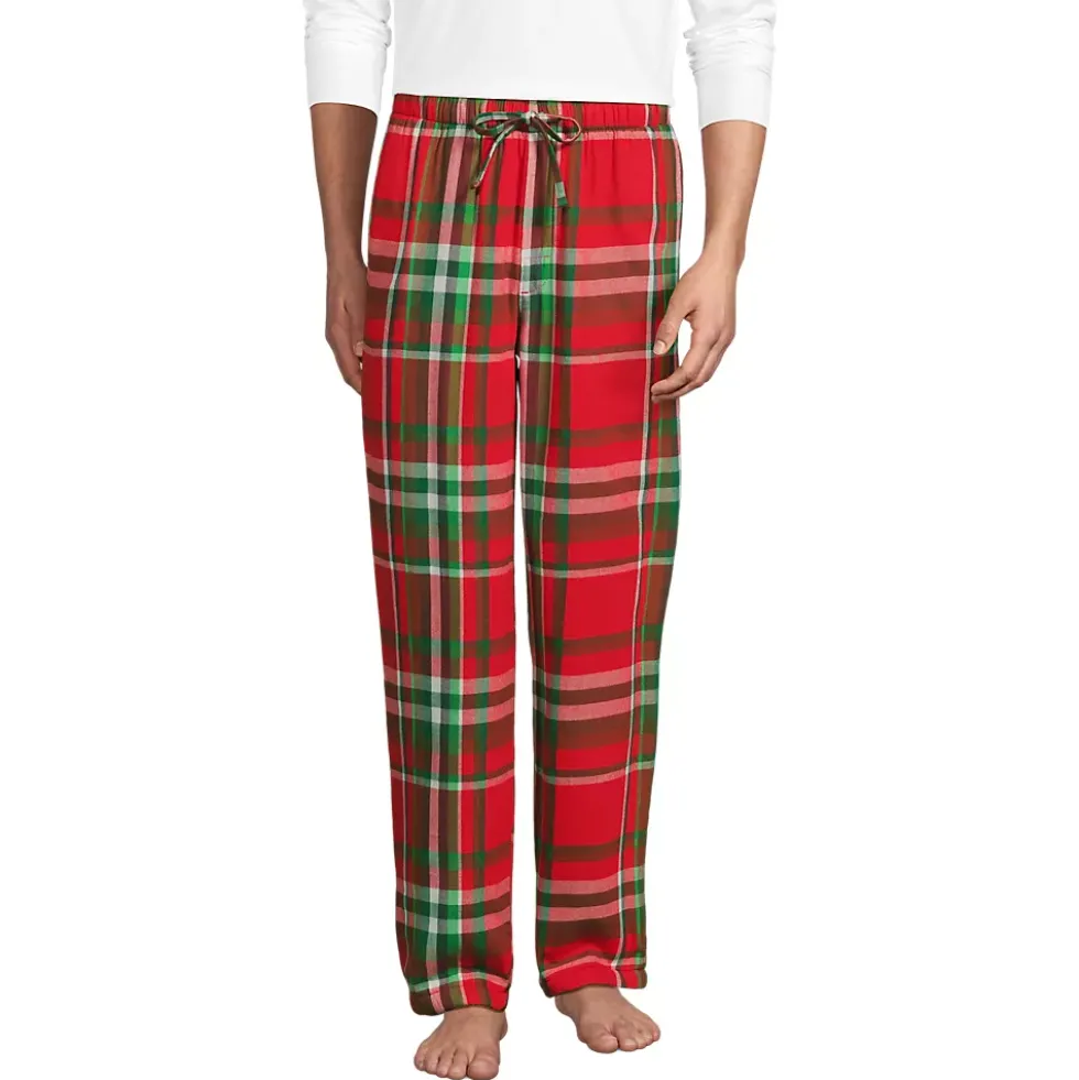 Men's Sherpa Fleece Lined Flannel Pajama Pants
