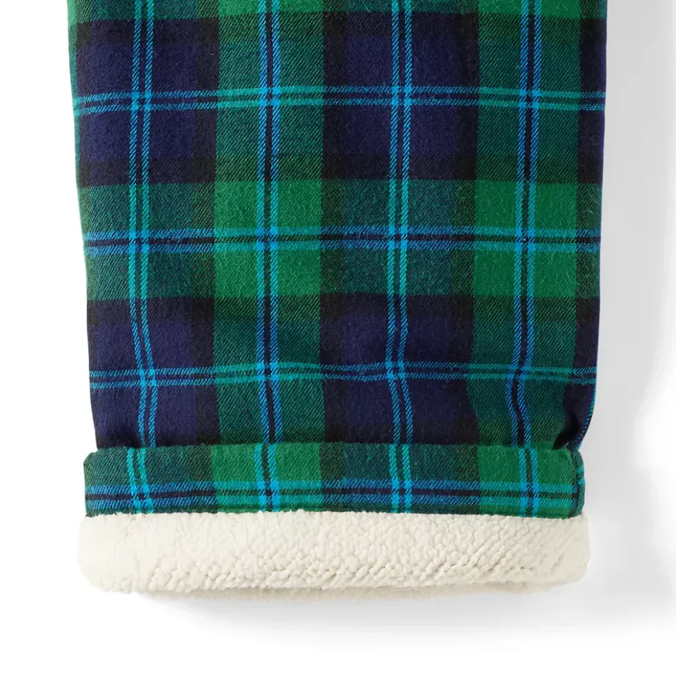 Men's Sherpa Fleece Lined Flannel Pajama Pants