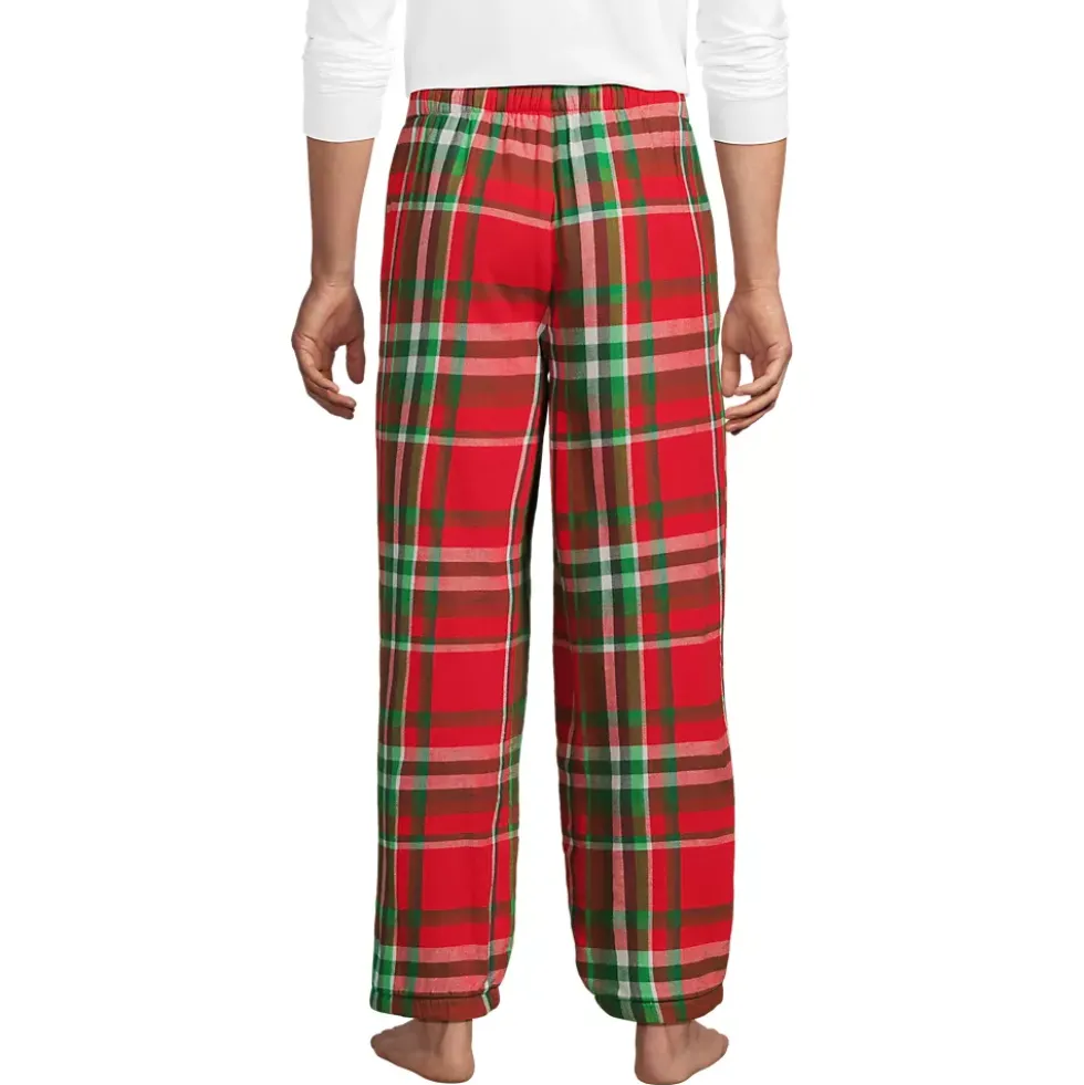 Men's Sherpa Fleece Lined Flannel Pajama Pants