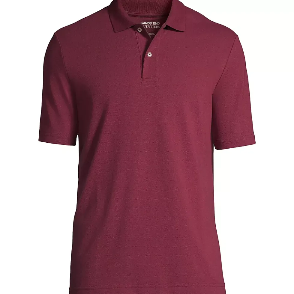 Men's Short Sleeve Basic Mesh Polo Shirt