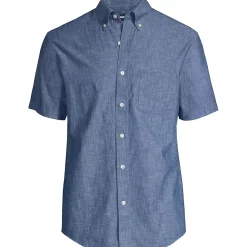 Men's Short Sleeve Button Down Chambray Shirt