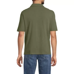 Men's Short Sleeve Cotton Linen Polo