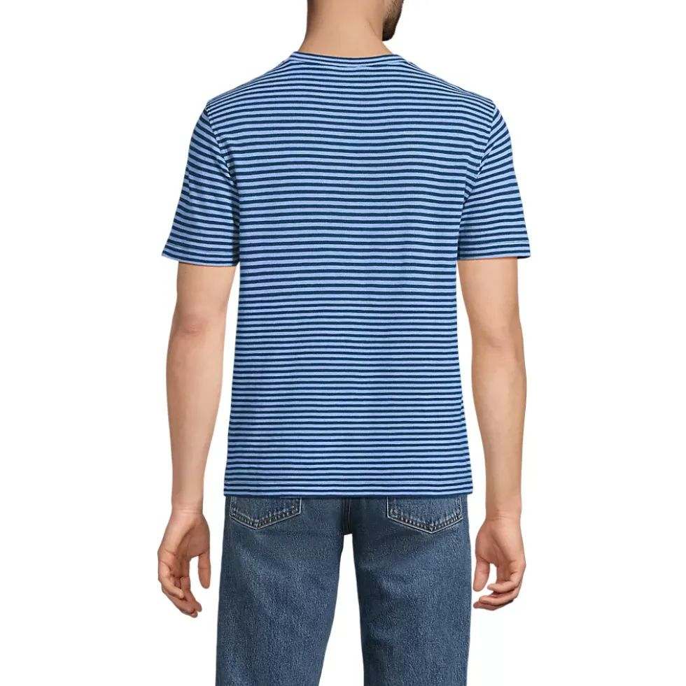 Men's Short Sleeve Cotton Linen Tee