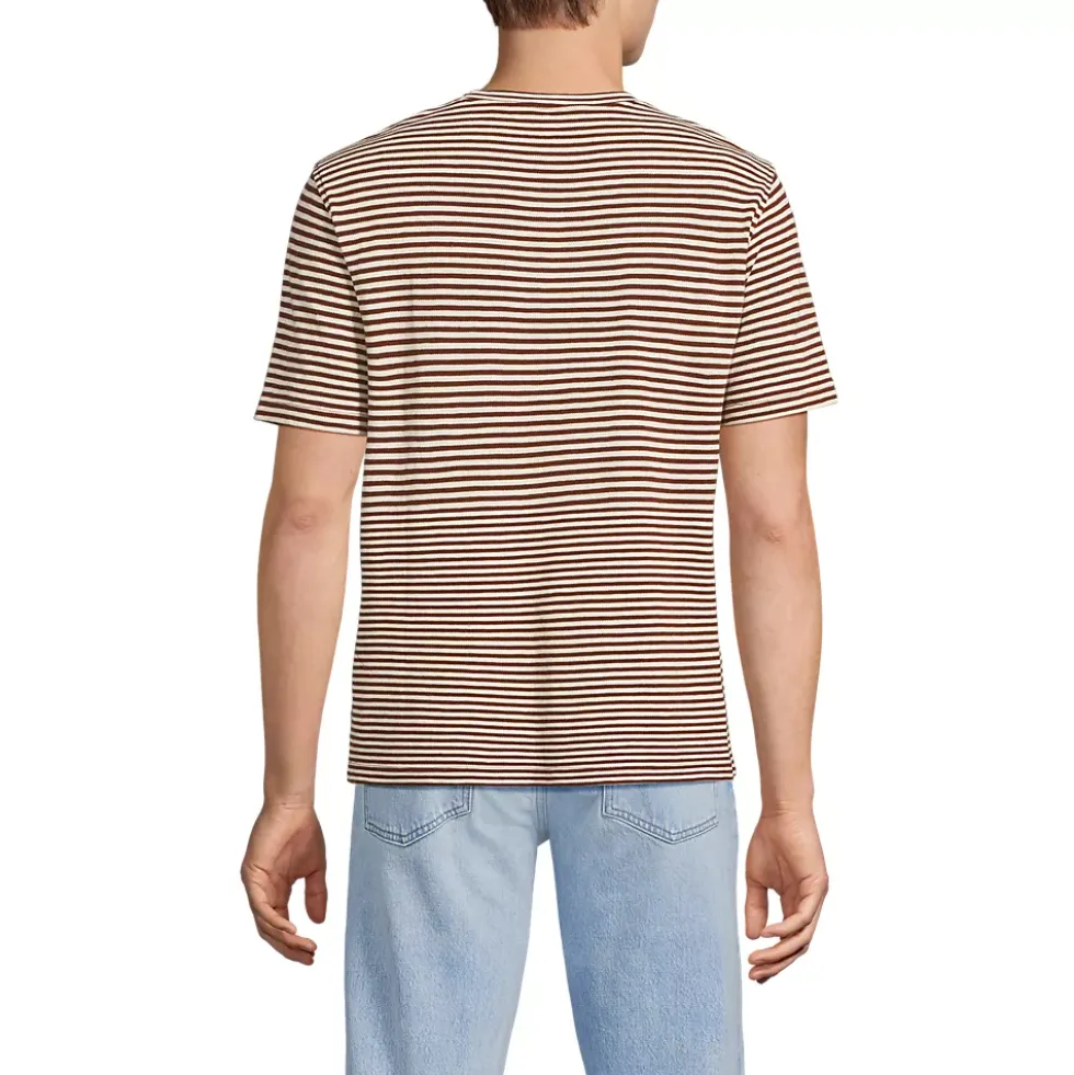 Men's Short Sleeve Cotton Linen Tee