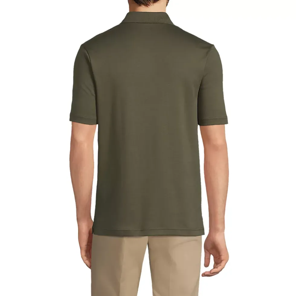 Men's Short Sleeve Cotton Supima Polo Shirt with Pocket