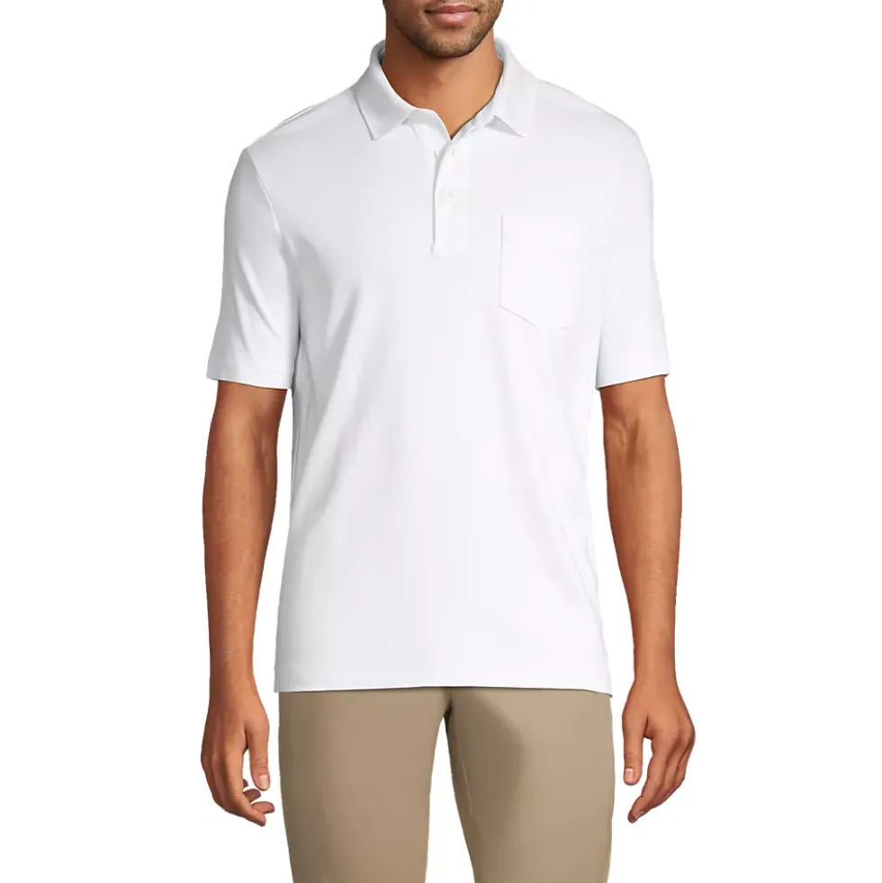 Men's Short Sleeve Cotton Supima Polo Shirt with Pocket