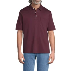 Men's Short Sleeve Cotton Supima Polo Shirt with Pocket