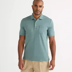 Men's Short Sleeve Cotton Supima Polo Shirt with Pocket
