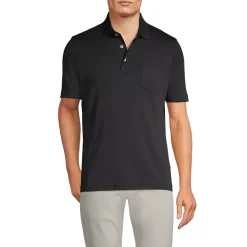 Men's Short Sleeve Cotton Supima Polo Shirt with Pocket